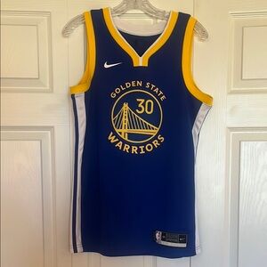 Nike Golden State Warriors Blue and Yellow Jersey